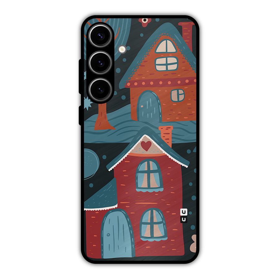 Nordic Arts Houses Metal Back Case for Galaxy S24 Plus