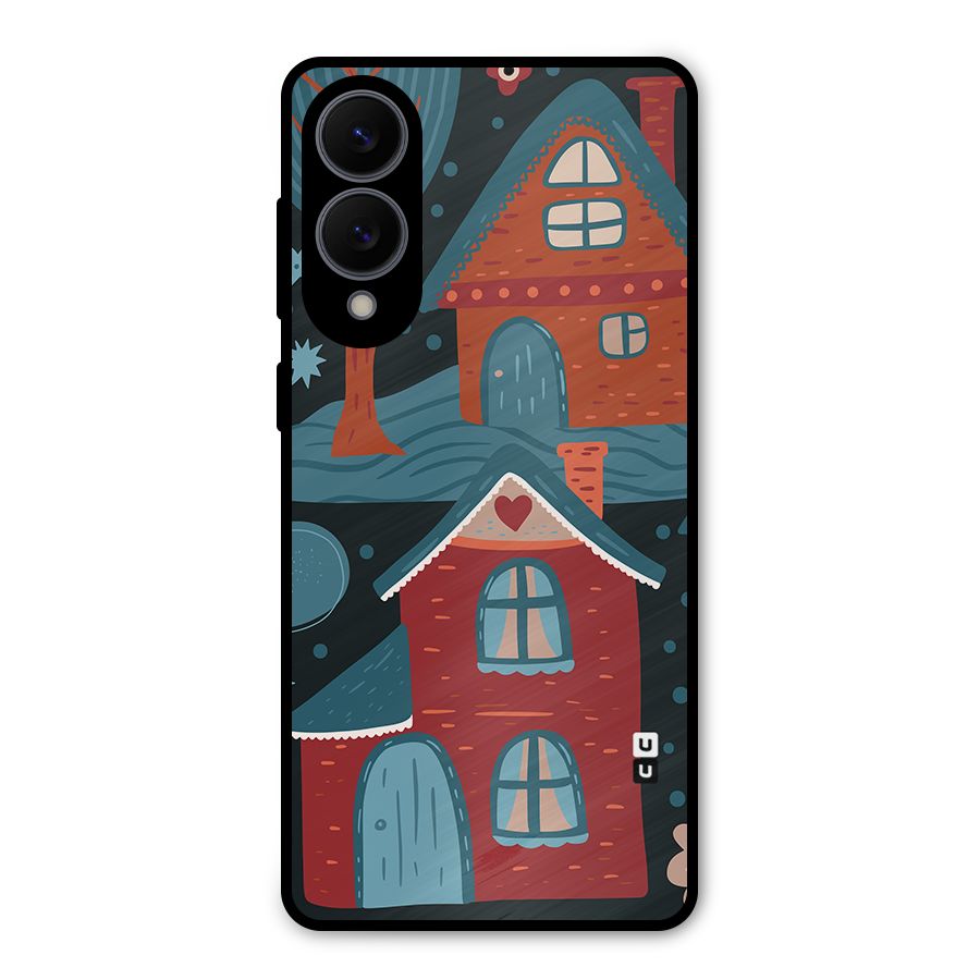 Nordic Arts Houses Metal Back Case for Galaxy S25 Edge