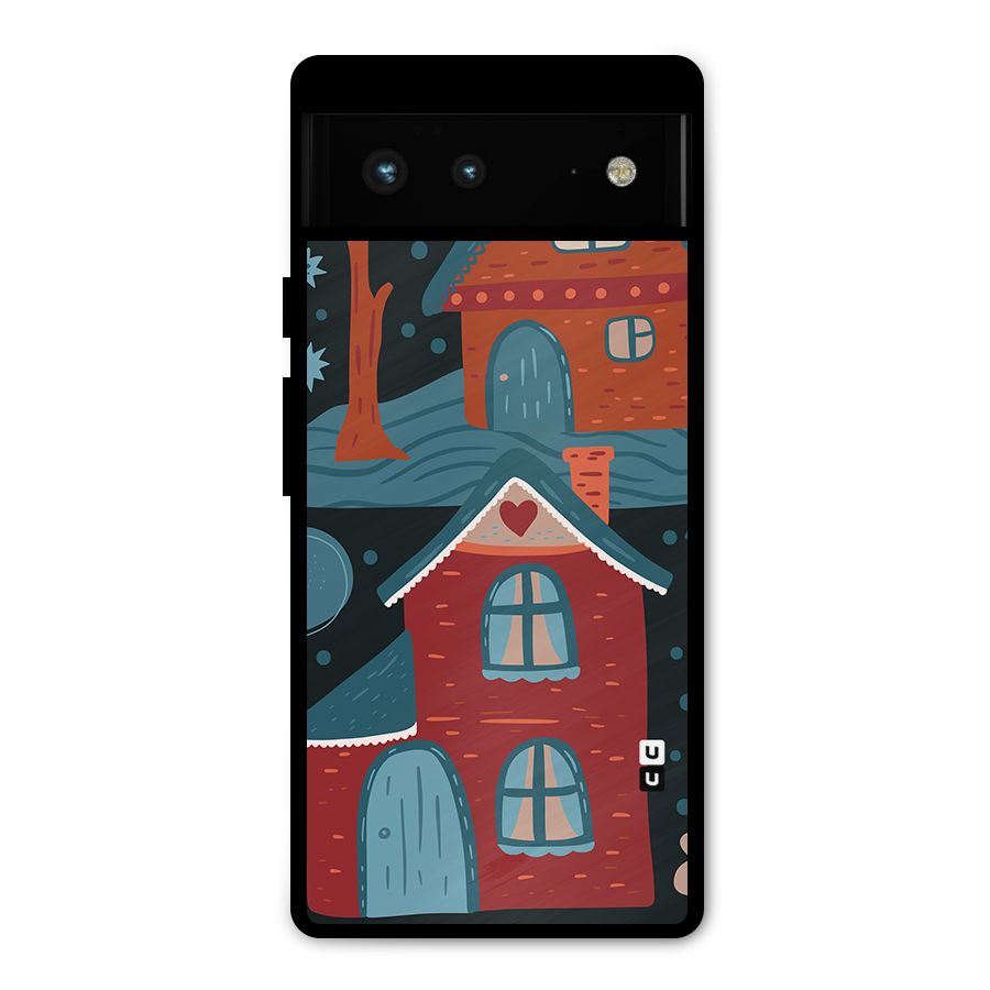 Nordic Arts Houses Metal Back Case for Google Pixel 6
