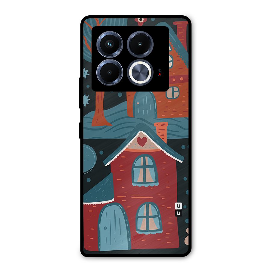 Nordic Arts Houses Metal Back Case for Infinix Note 40 5G