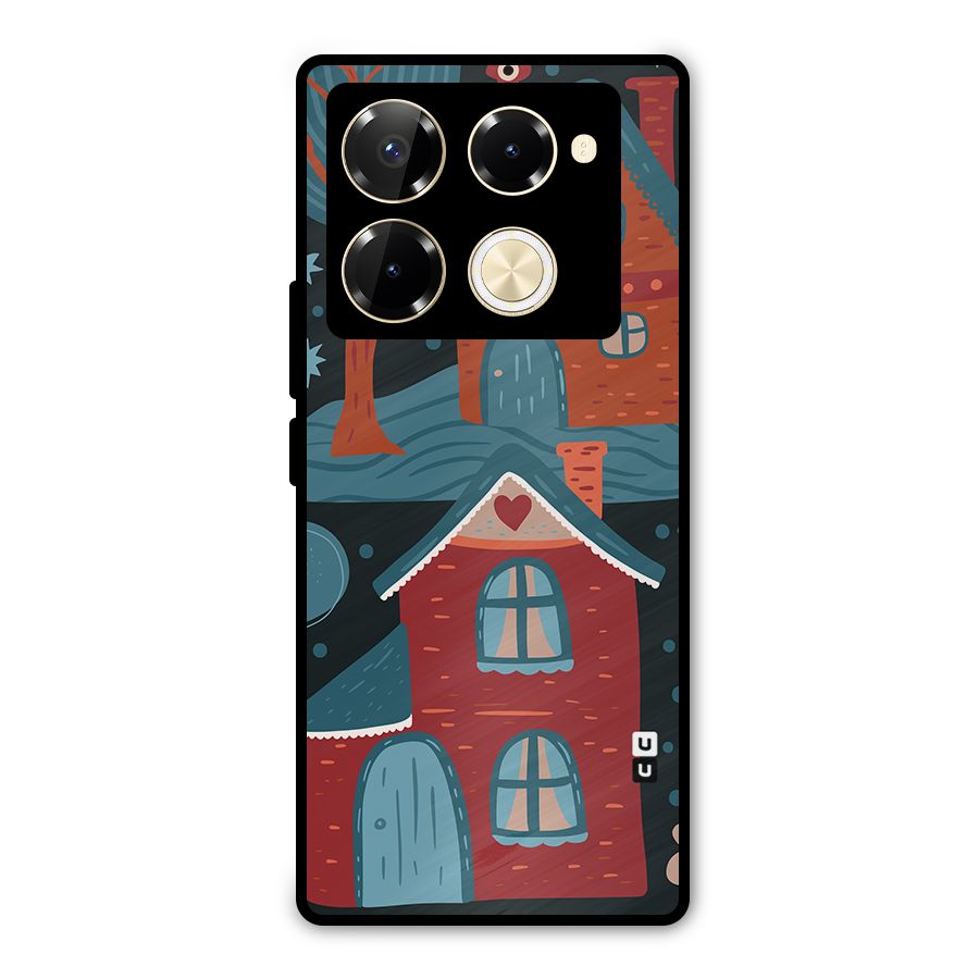 Nordic Arts Houses Metal Back Case for Infinix Note 40 Pro