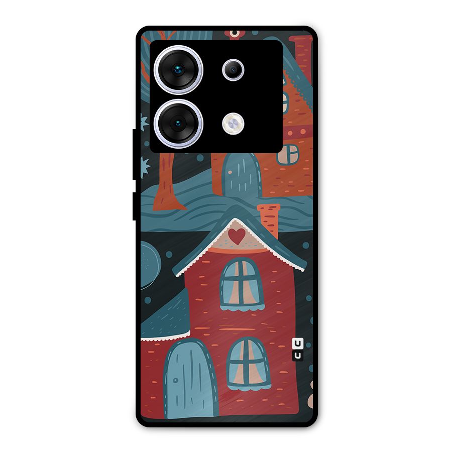 Nordic Arts Houses Metal Back Case for Infinix Zero 30 5G