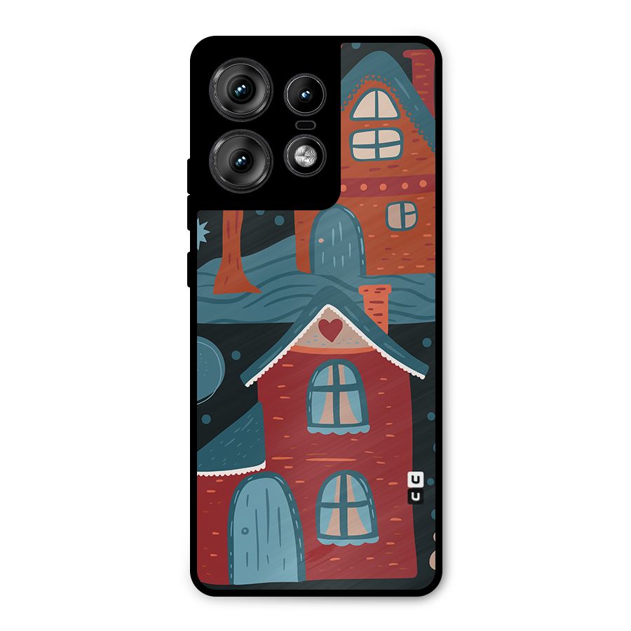 Nordic Arts Houses Metal Back Case for Motorola Edge 50 Pro
