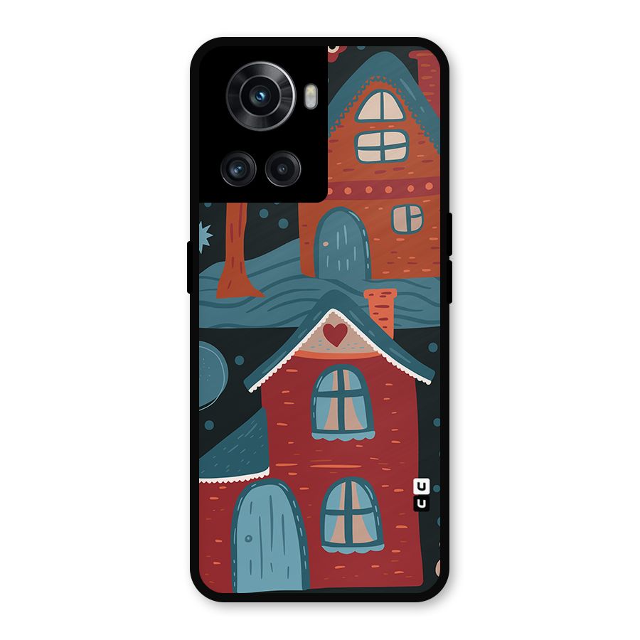 Nordic Arts Houses Metal Back Case for OnePlus 10R