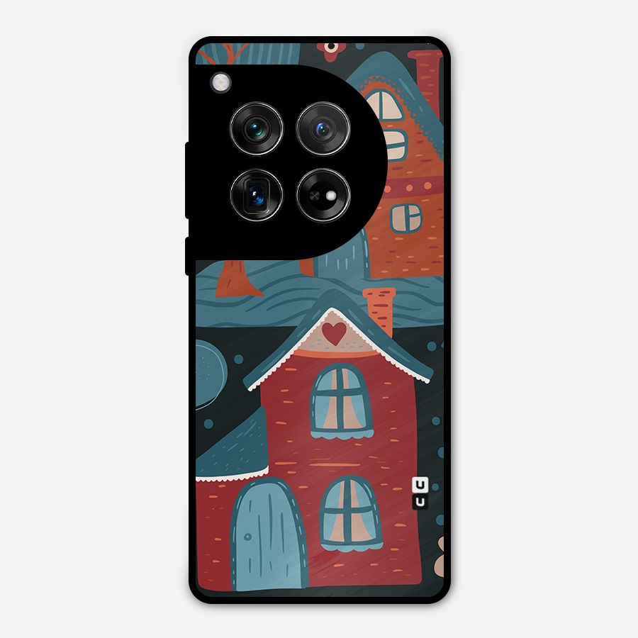 Nordic Arts Houses Metal Back Case for OnePlus 12