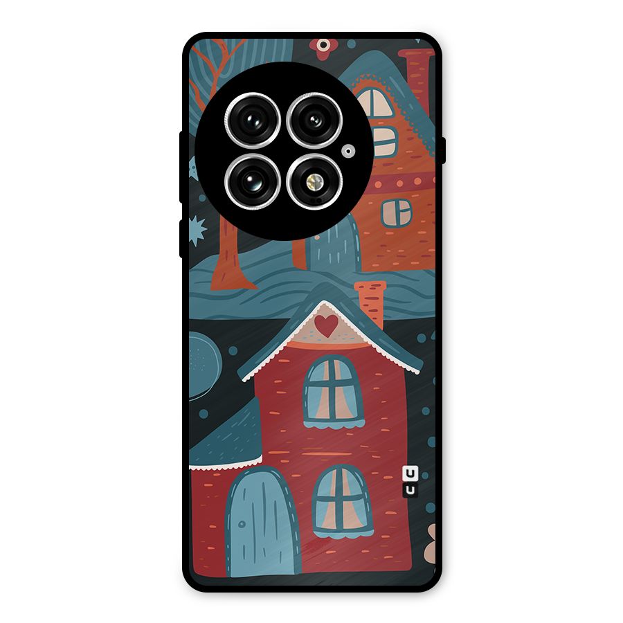 Nordic Arts Houses Metal Back Case for OnePlus 13