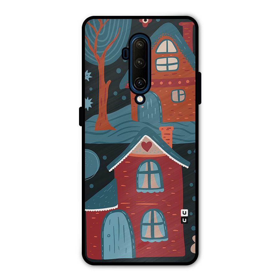 Nordic Arts Houses Metal Back Case for OnePlus 7T Pro