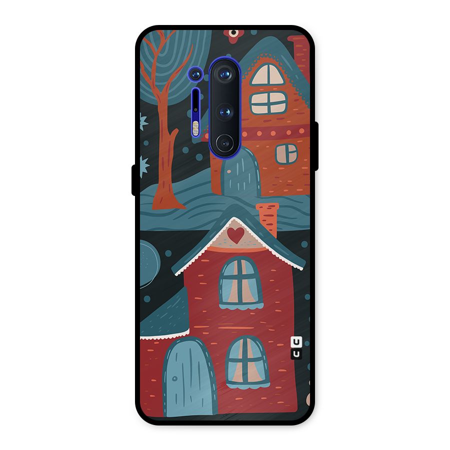 Nordic Arts Houses Metal Back Case for OnePlus 8 Pro