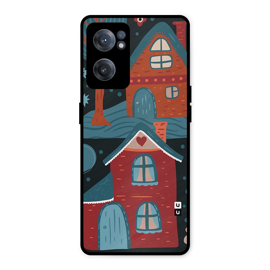 Nordic Arts Houses Metal Back Case for OnePlus Nord CE 2 5G