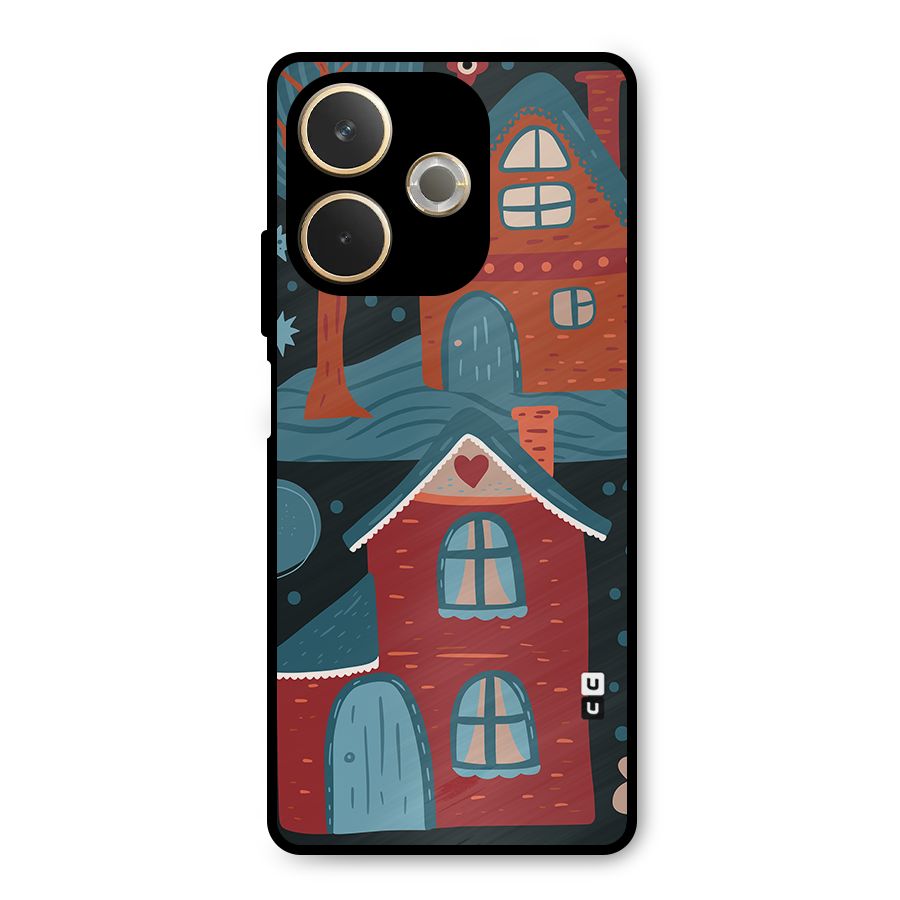 Nordic Arts Houses Metal Back Case for Oppo A5 Pro