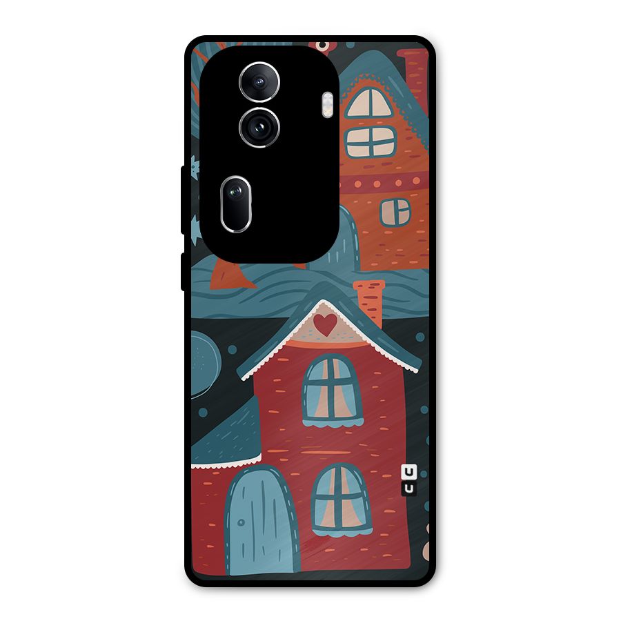 Nordic Arts Houses Metal Back Case for Oppo Reno11 Pro 5G