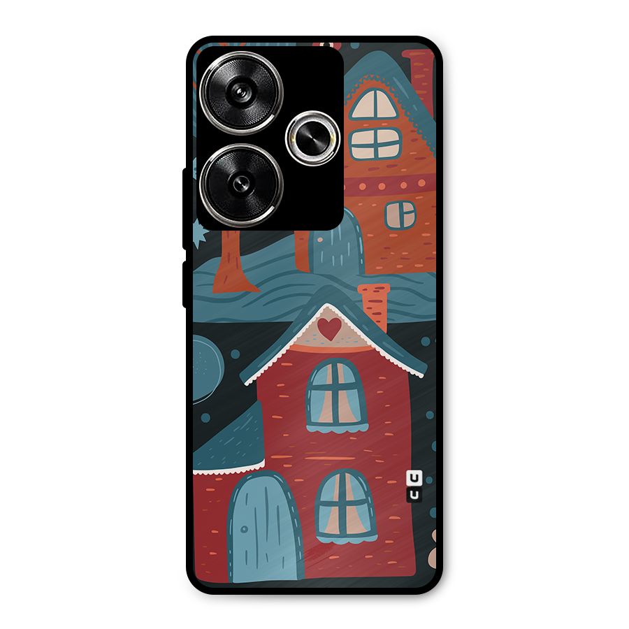 Nordic Arts Houses Metal Back Case for Poco F6