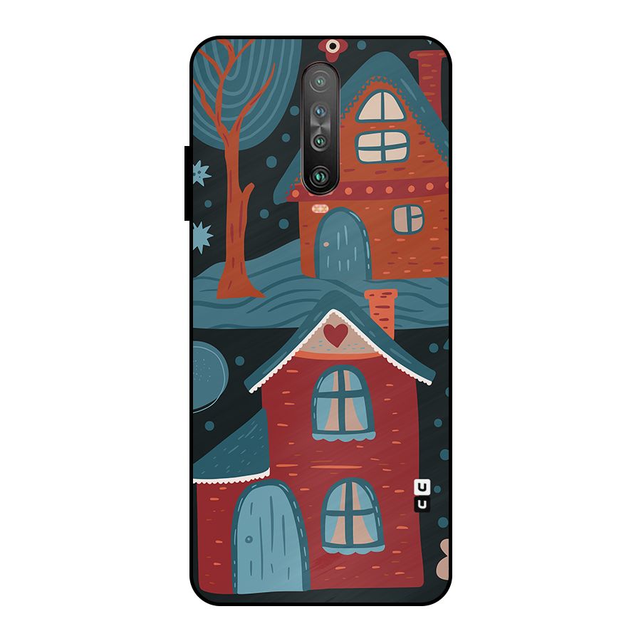 Nordic Arts Houses Metal Back Case for Poco X2