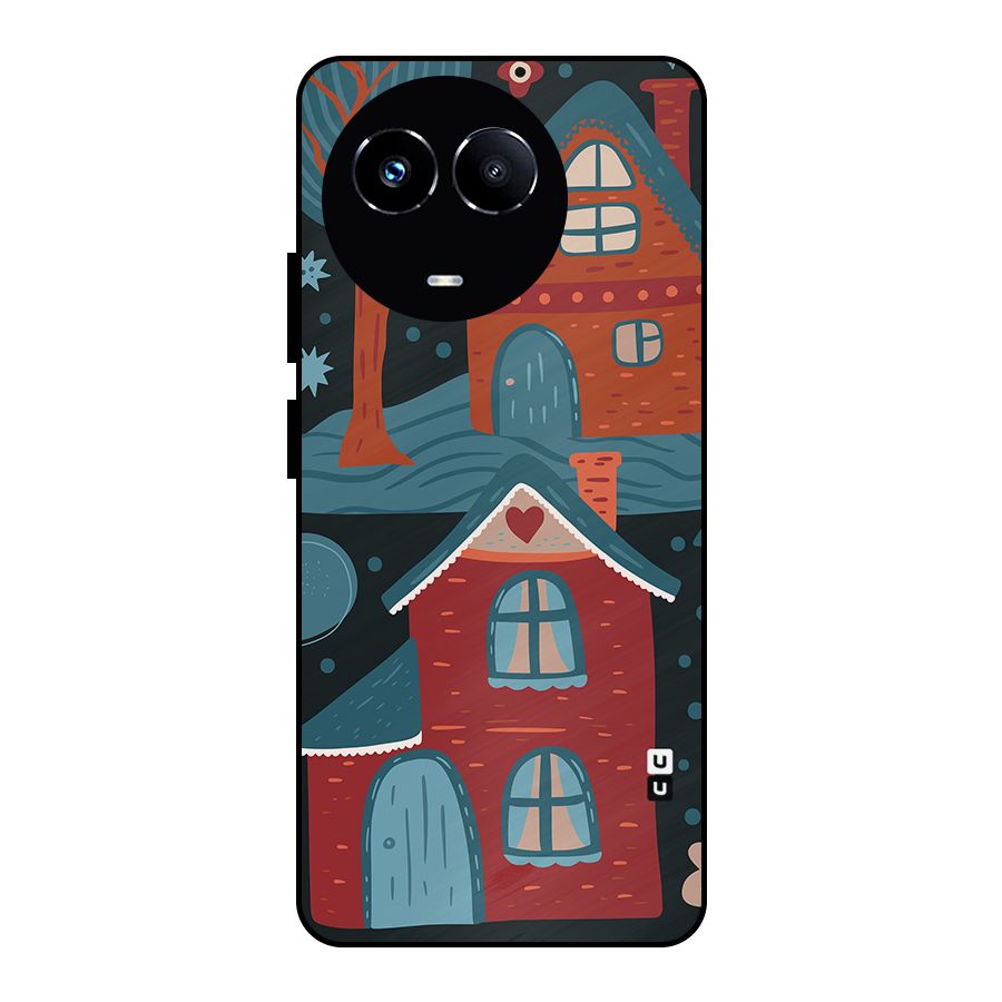Nordic Arts Houses Metal Back Case for Realme 11X