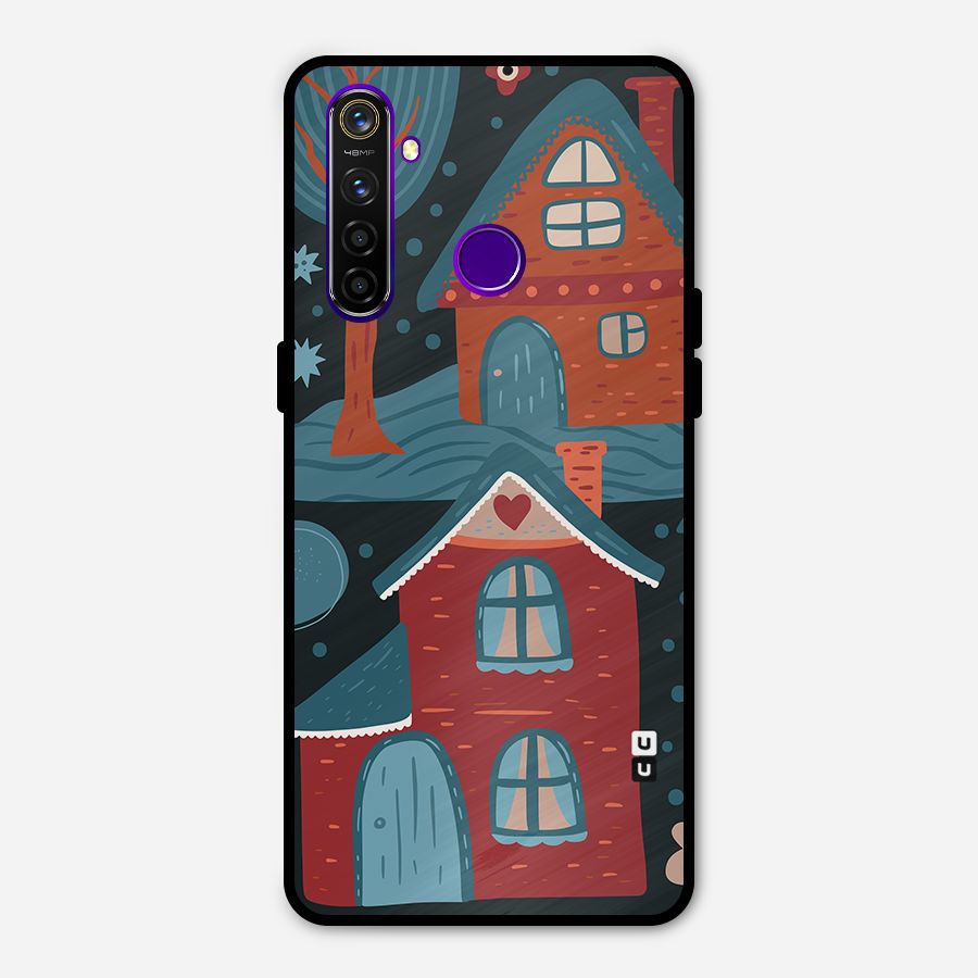 Nordic Arts Houses Metal Back Case for Realme 5 Pro