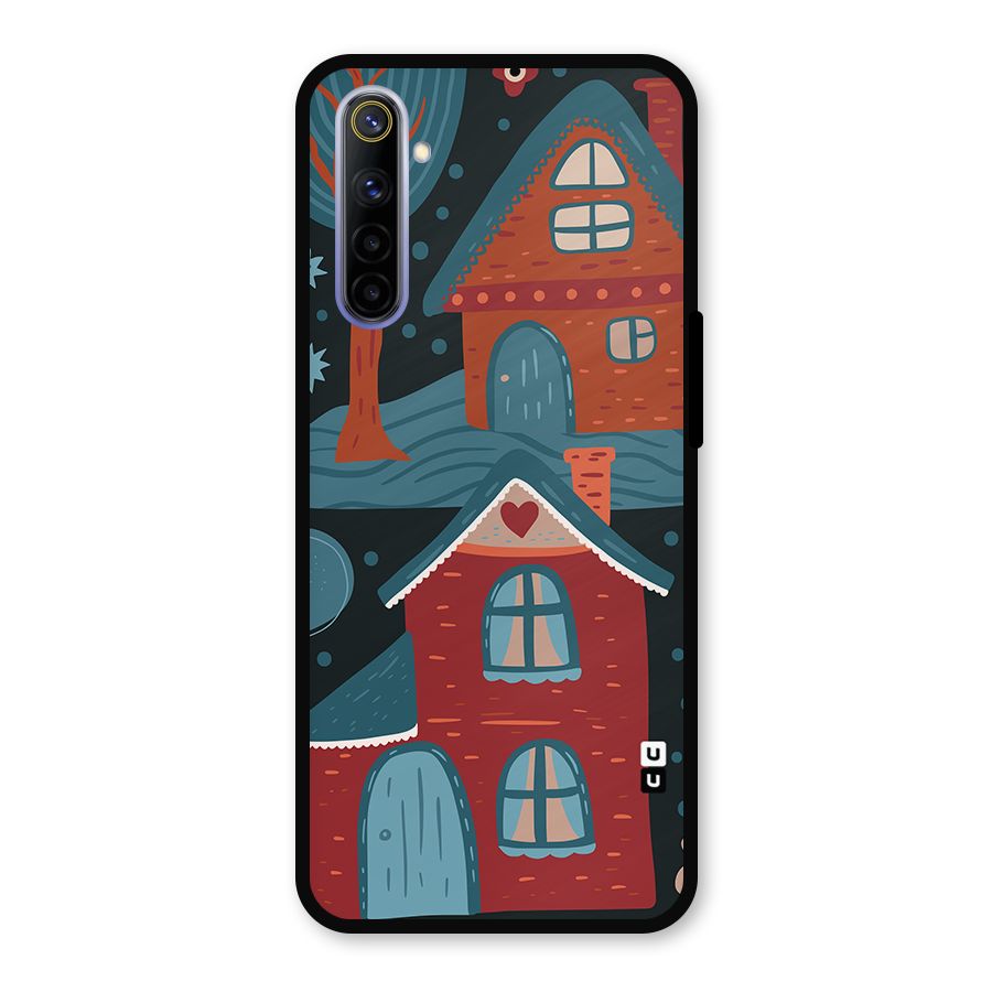 Nordic Arts Houses Metal Back Case for Realme 6i