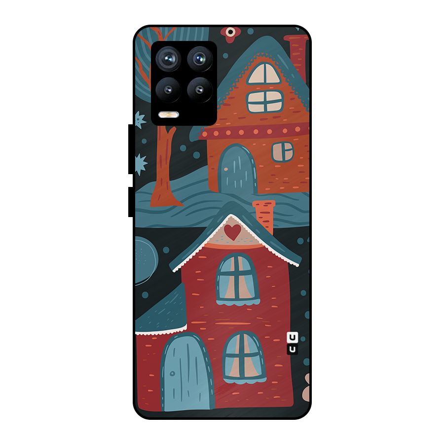 Nordic Arts Houses Metal Back Case for Realme 8 Pro