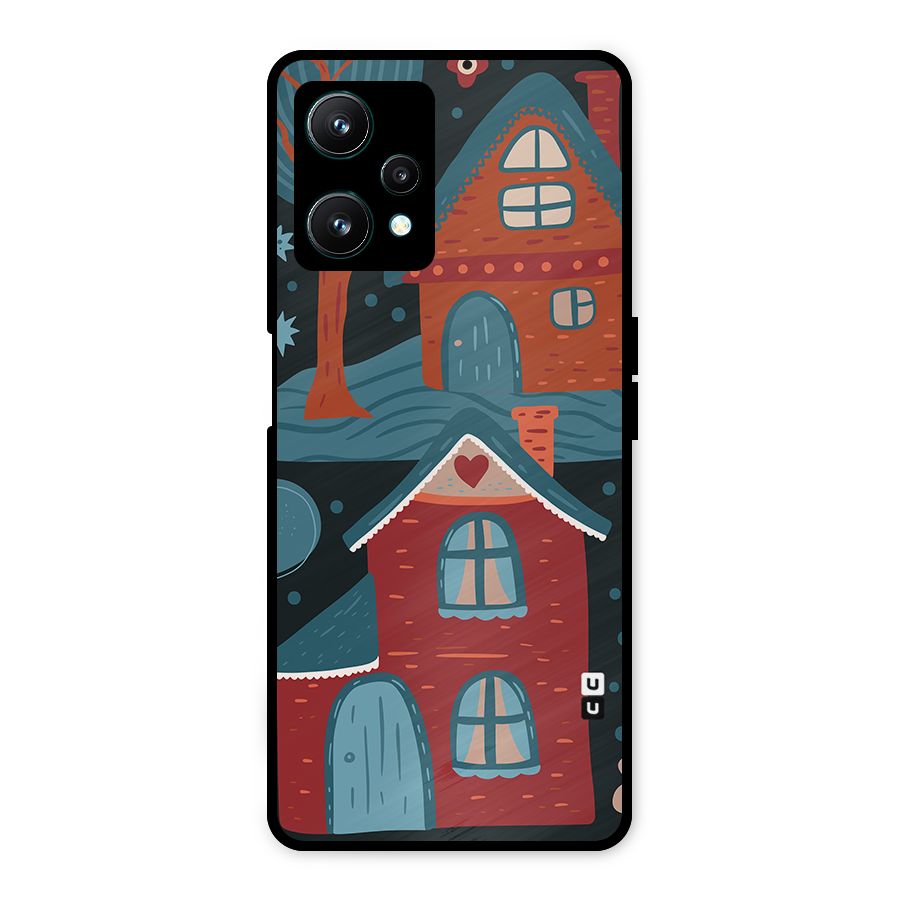 Nordic Arts Houses Metal Back Case for Realme 9 Pro 5G