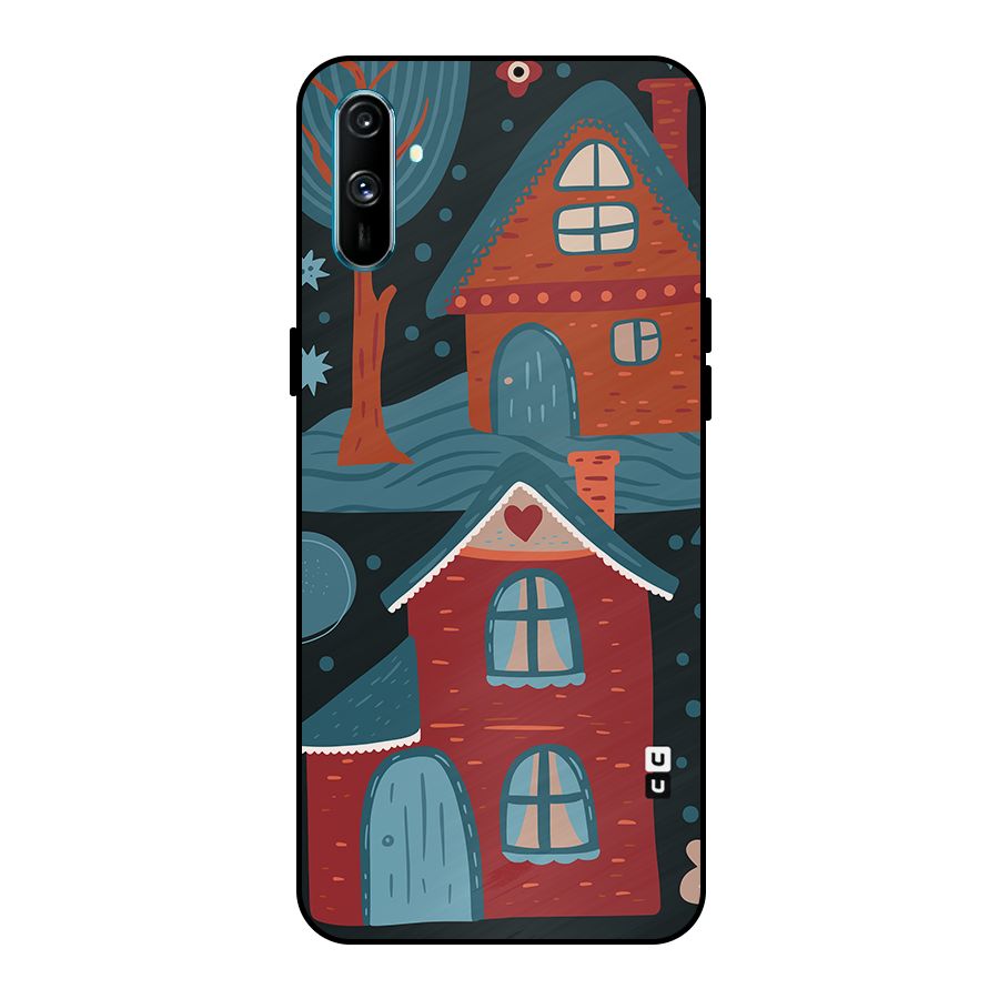 Nordic Arts Houses Metal Back Case for Realme C3
