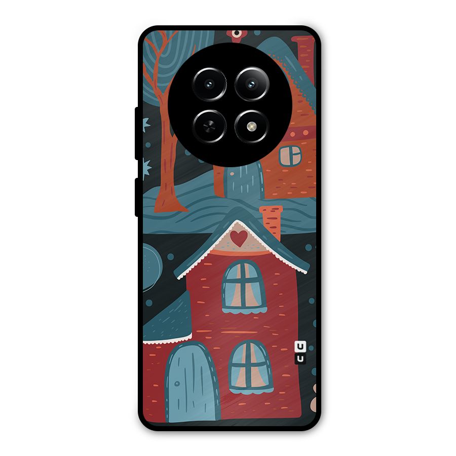 Nordic Arts Houses Metal Back Case for Realme Narzo 70x 5G