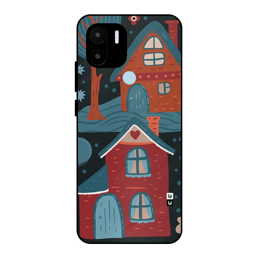 Nordic Arts Houses Metal Back Case for Redmi A1+