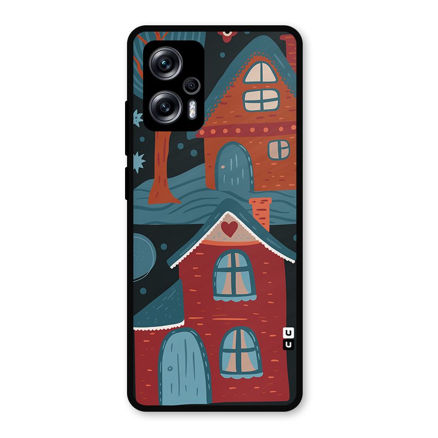 Nordic Arts Houses Metal Back Case for Redmi K50i