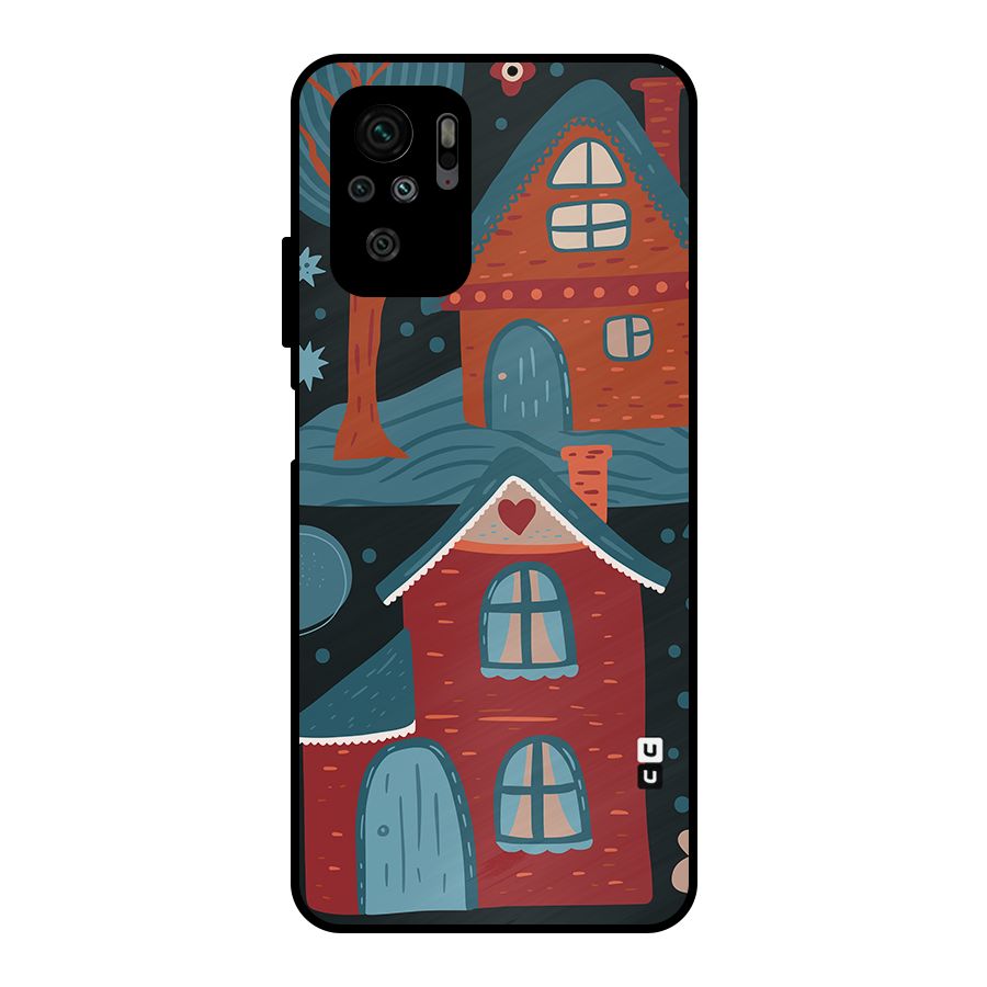 Nordic Arts Houses Metal Back Case for Redmi Note 10S