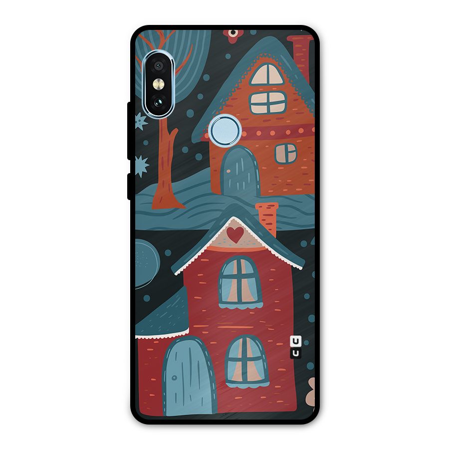 Nordic Arts Houses Metal Back Case for Redmi Note 5 Pro