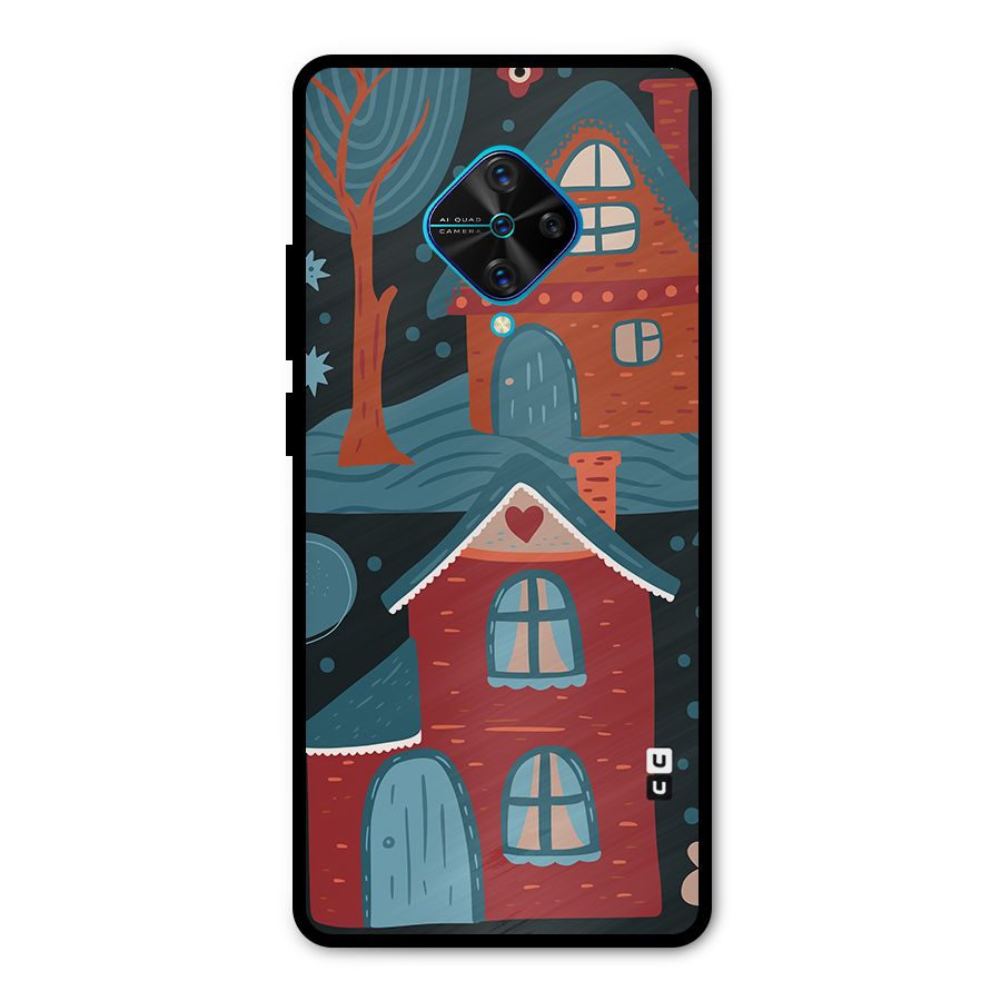 Nordic Arts Houses Metal Back Case for Vivo S1 Pro