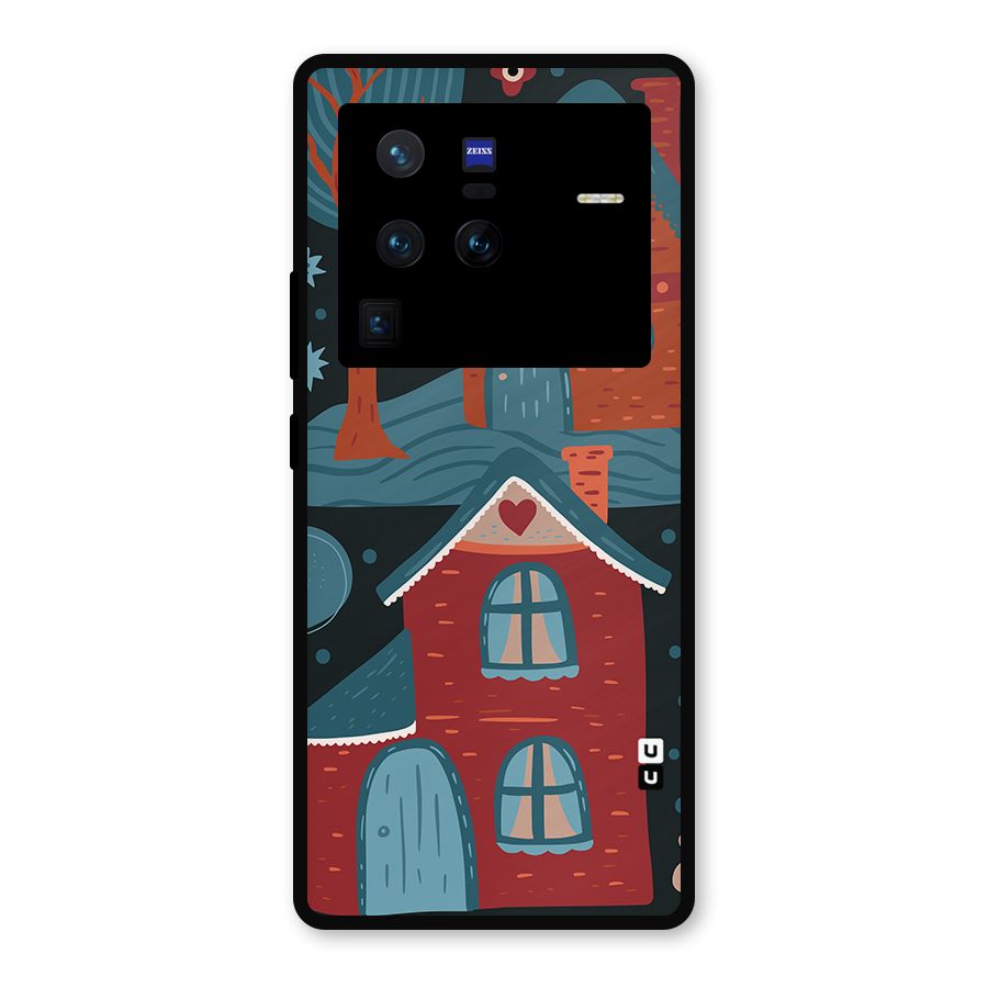 Nordic Arts Houses Metal Back Case for Vivo X80 Pro