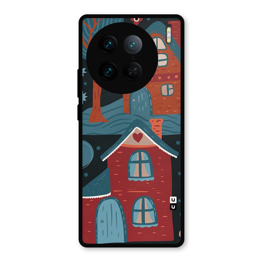 Nordic Arts Houses Metal Back Case for Vivo X90 Pro
