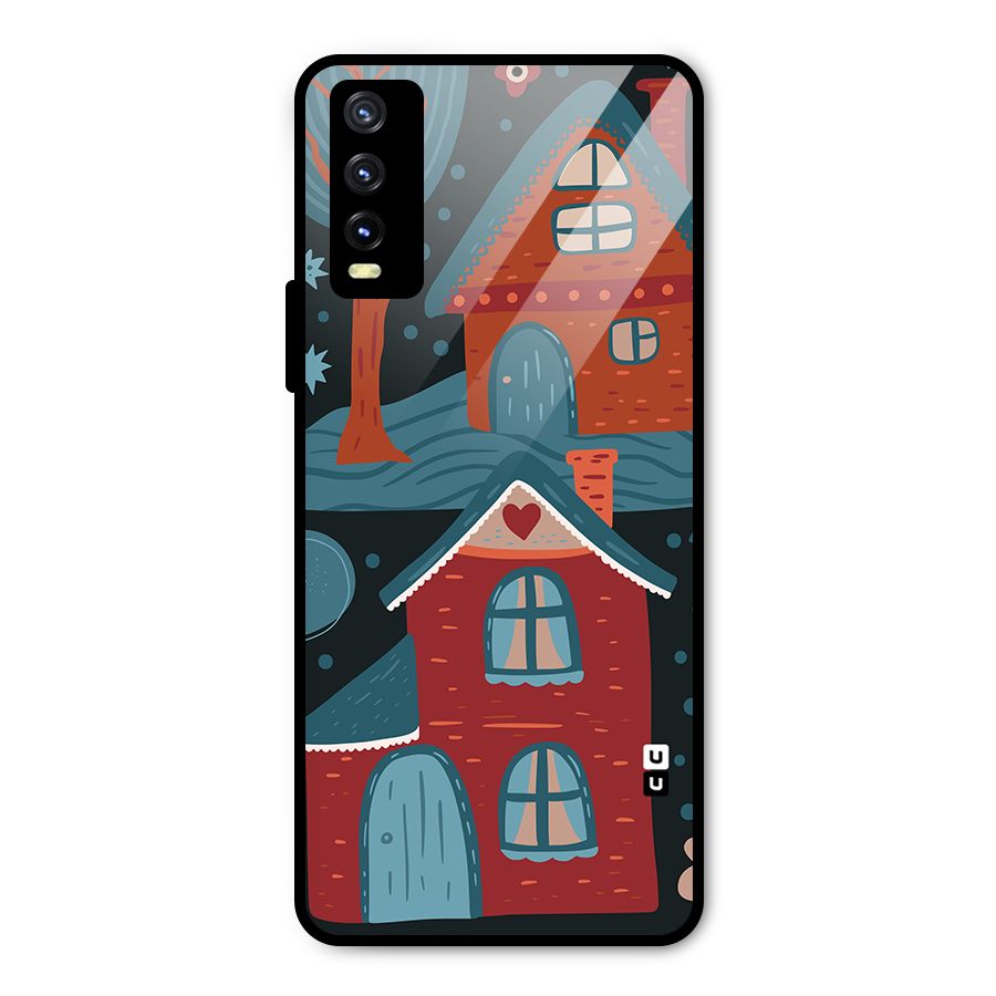 Nordic Arts Houses Metal Back Case for Vivo Y20g