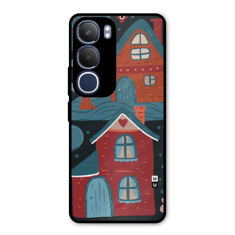 Nordic Arts Houses Metal Back Case for Vivo Y29