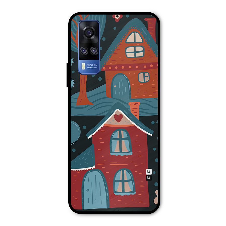 Nordic Arts Houses Metal Back Case for Vivo Y31