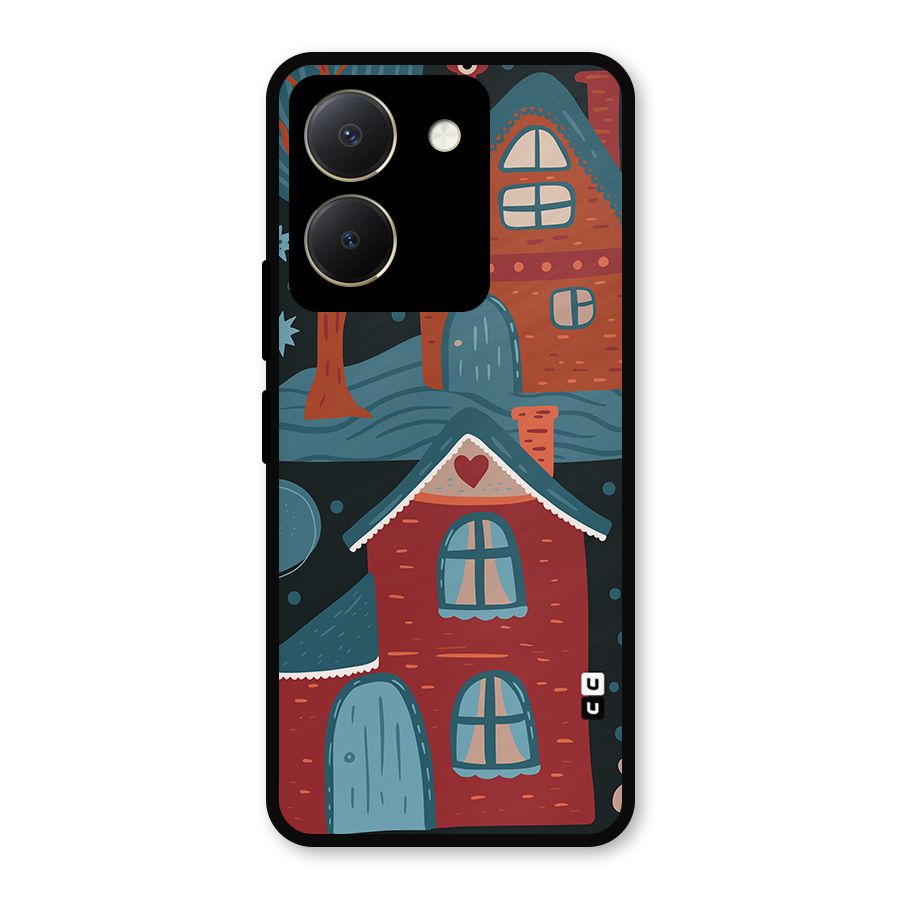 Nordic Arts Houses Metal Back Case for Vivo Y36