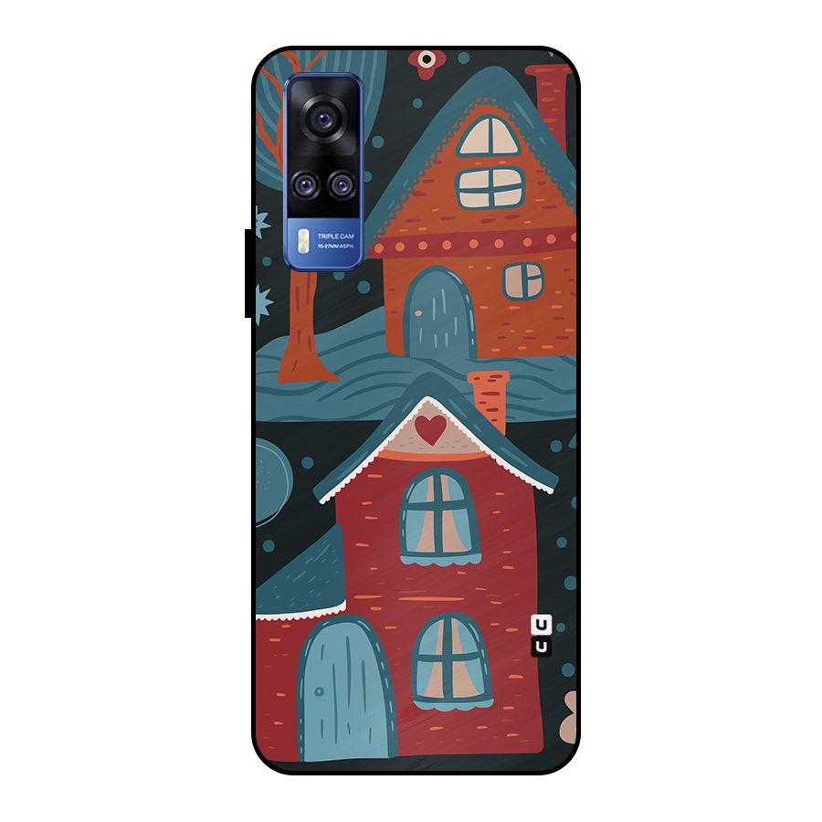 Nordic Arts Houses Metal Back Case for Vivo Y51