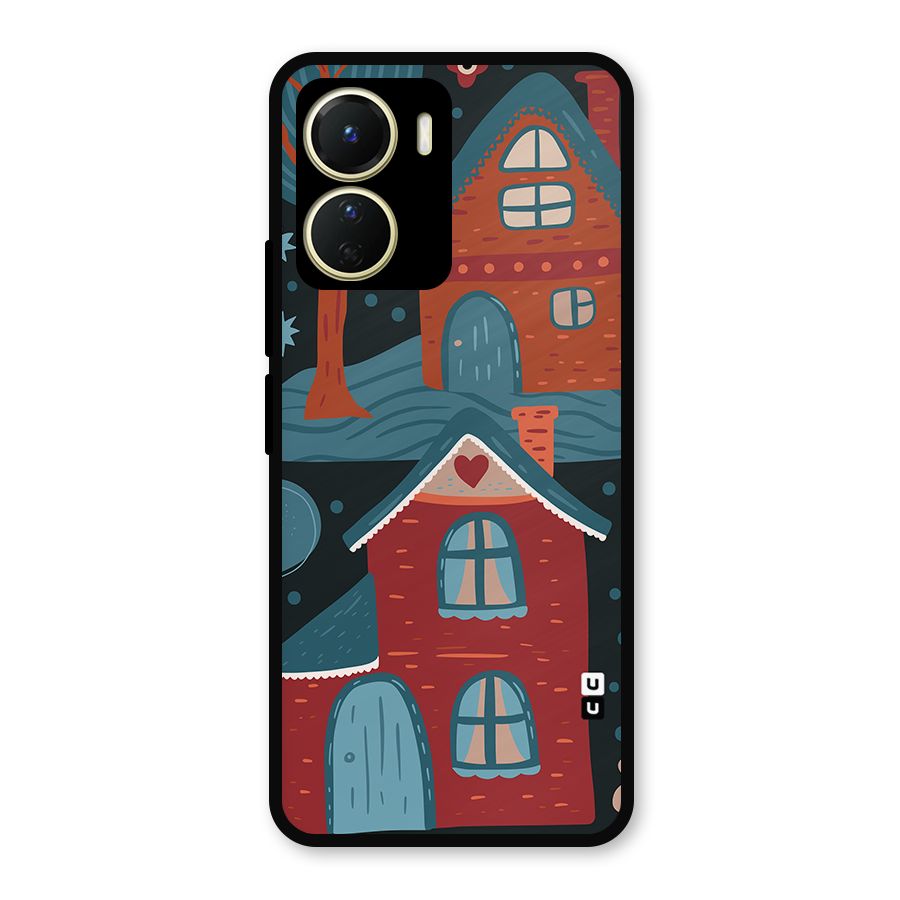 Nordic Arts Houses Metal Back Case for Vivo Y56