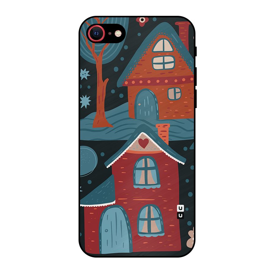 Nordic Arts Houses Metal Back Case for iPhone 7