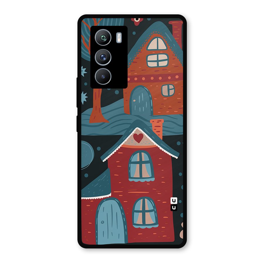 Nordic Arts Houses Metal Back Case for iQOO 9 SE