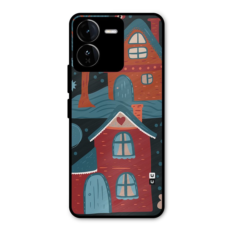 Nordic Arts Houses Metal Back Case for iQOO Z9