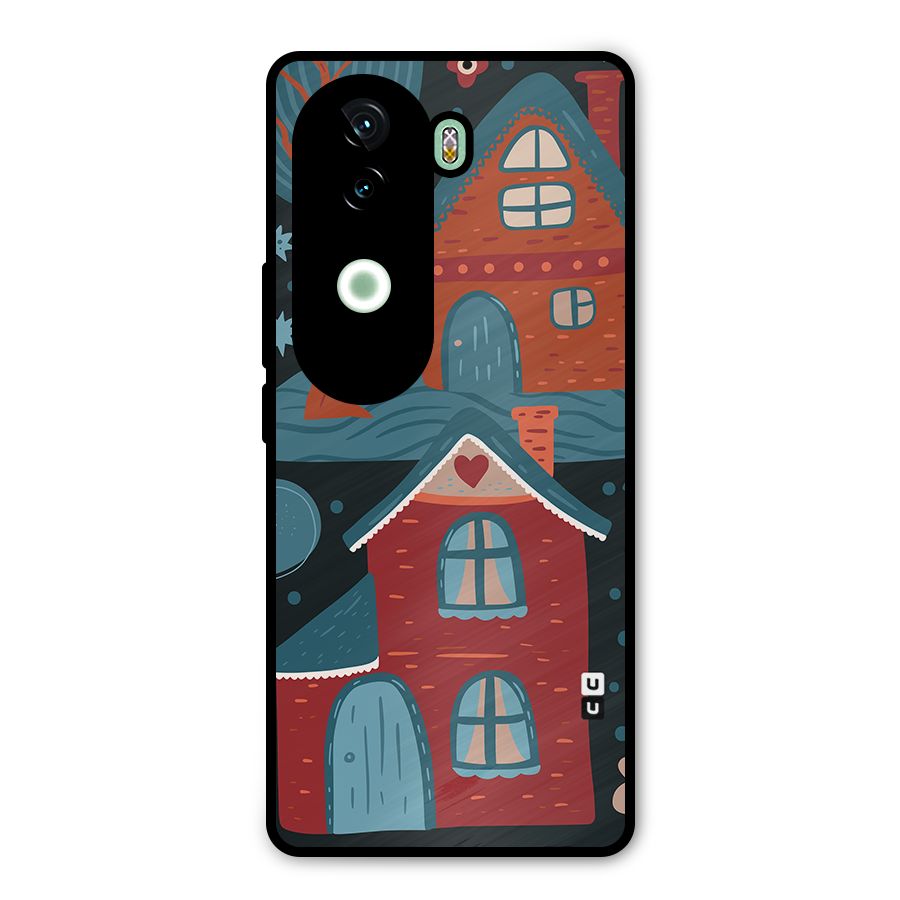 Nordic Arts Houses Metal Back Case for iQOO Z9s