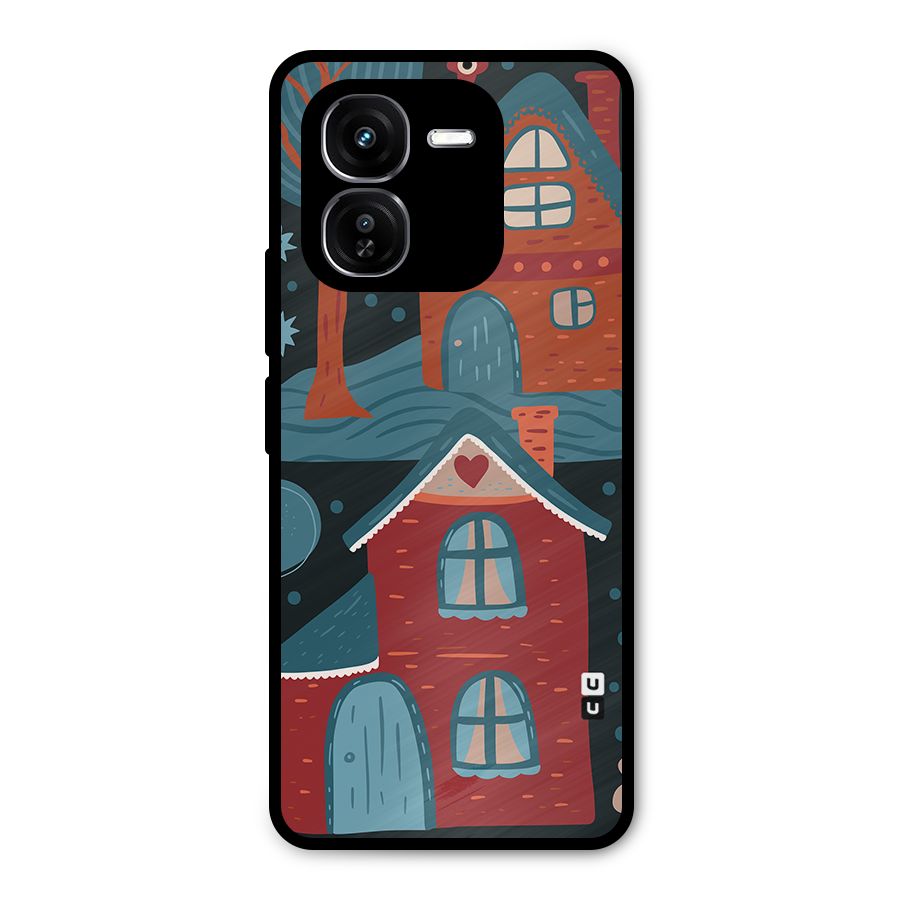 Nordic Arts Houses Metal Back Case for iQOO Z9x