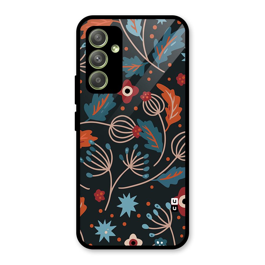 Nordic Arts Leaves Glass Back Case for Galaxy A54