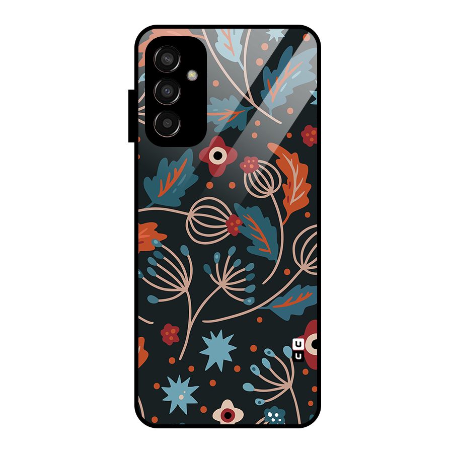 Nordic Arts Leaves Glass Back Case for Galaxy F13
