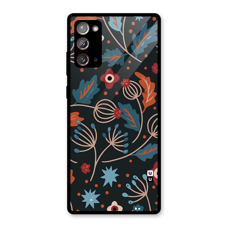 Nordic Arts Leaves Glass Back Case for Galaxy Note 20