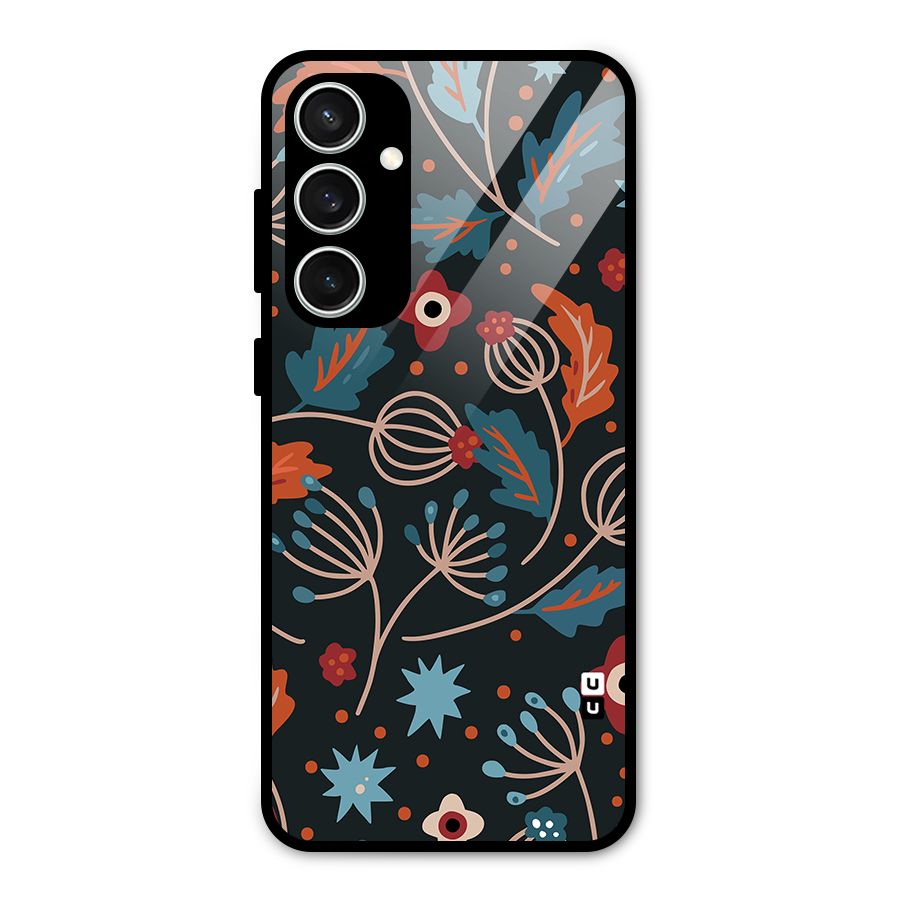 Nordic Arts Leaves Glass Back Case for Galaxy S23 FE