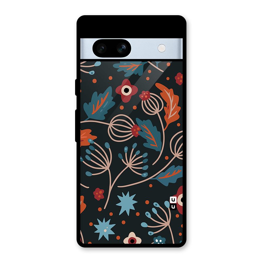 Nordic Arts Leaves Glass Back Case for Google Pixel 7a