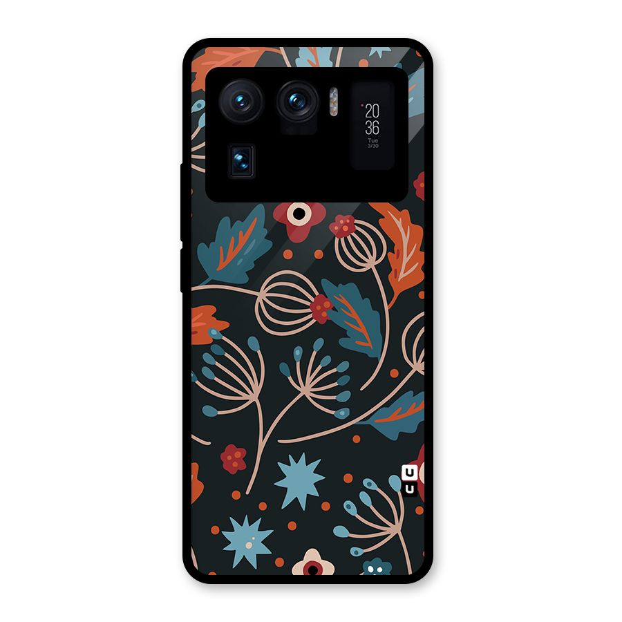 Nordic Arts Leaves Glass Back Case for Mi 11 Ultra