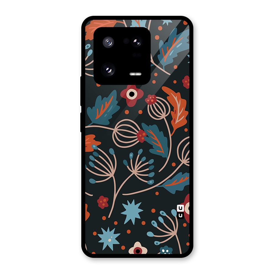 Nordic Arts Leaves Glass Back Case for Xiaomi 13 Pro