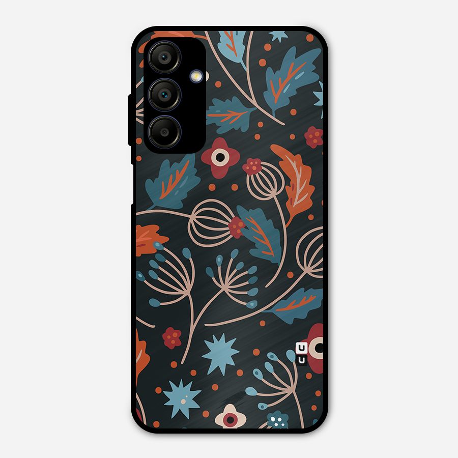 Nordic Arts Leaves Metal Back Case for Galaxy A15 5G